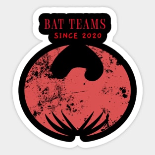 game logo bat teams since 2020 Sticker